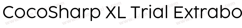 CocoSharp XL Trial Extrabold字体转换
